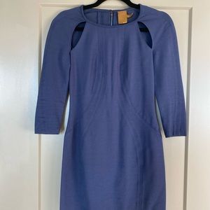 Ali Ro Fitted Navy Blue Dress